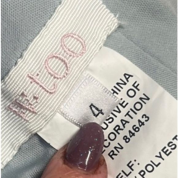 NWT womens Wtoo by Watters diane french blue ruffle v neck Bridesmaid Dress sz 4 - Picture 6 of 9